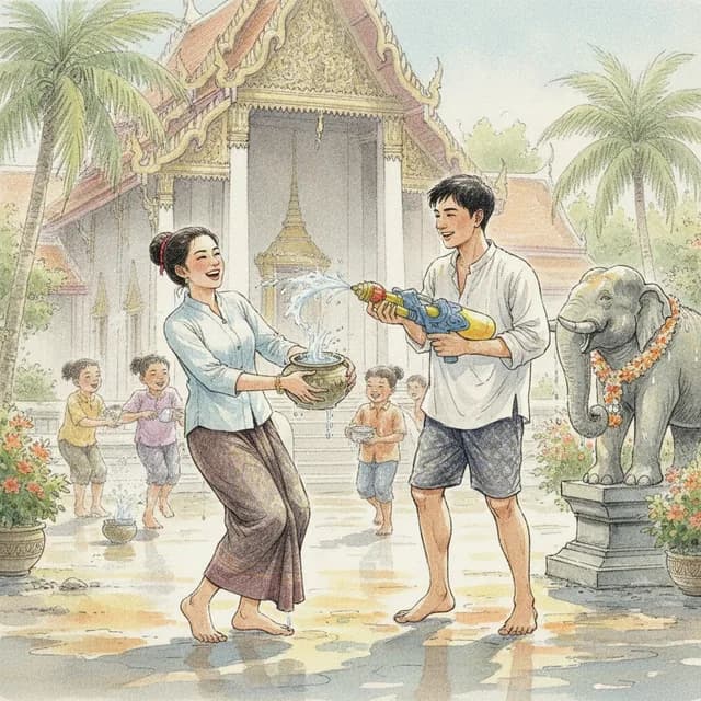 A Wet New Year in Thailand